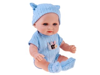 JOKOMISIADA Urocza lalka BOBAS 26 cm - lekka i ruchoma w śpioszkach z czapeczką ZA5831