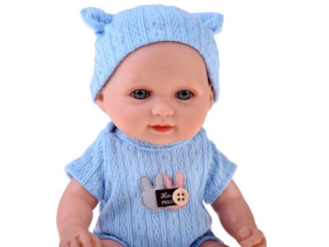 JOKOMISIADA Urocza lalka BOBAS 26 cm - lekka i ruchoma w śpioszkach z czapeczką ZA5831