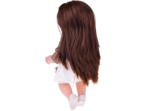 JOKOMISIADA Urocza lalka Tosia z miękkiej gumy długie włosy sukienka 30 cm ZA5832