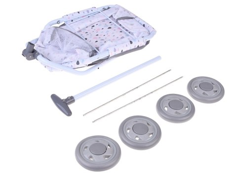 JOKOMISIADA Wózek z rączką dla Lalek Misiów- Uroczy Wagonik do Ciągnięcia ZA5919