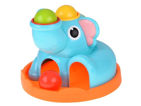 JOKOMISIADA Zabawka edukacyjna Słonik sorter zbijak z młoteczkiem i piłeczkami ZA5910
