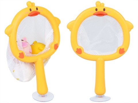 JOKOMISIADA Zabawki do kąpieli ŁOWIENIE 3 gumowe zwierzątka bez dziurki + sitko ZA5924