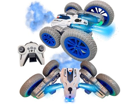 JOKOMISIADA Zdalnie sterowane SUPER SZYBKIE auto STUNT - para wodna i światło RC0729