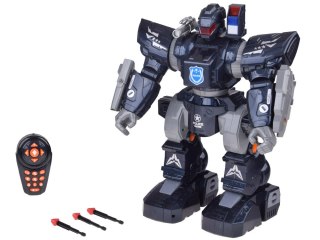 JOKOMISIADA Zdalnie sterowany ROBOT POLICYJNY - chodzi, tańczy, strzela i świeci RC0731