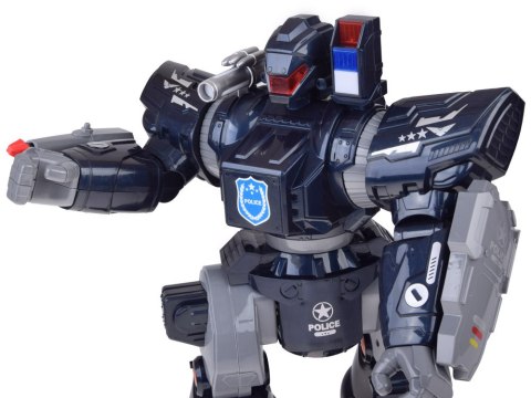 JOKOMISIADA Zdalnie sterowany ROBOT POLICYJNY - chodzi, tańczy, strzela i świeci RC0731