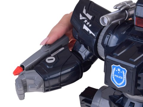 JOKOMISIADA Zdalnie sterowany ROBOT POLICYJNY - chodzi, tańczy, strzela i świeci RC0731