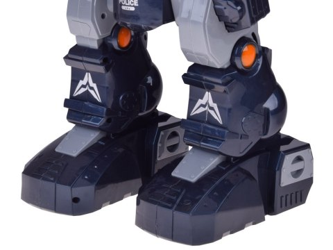 JOKOMISIADA Zdalnie sterowany ROBOT POLICYJNY - chodzi, tańczy, strzela i świeci RC0731