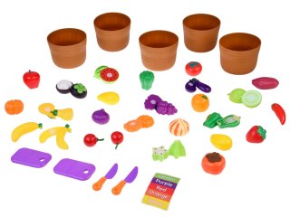 JOKOMISIADA Zestaw do krojenia warzyw i owoców na rzepy + nauka kolorów - 34 ele ZA5904
