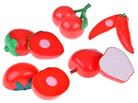 JOKOMISIADA Zestaw do krojenia warzyw i owoców na rzepy + nauka kolorów - 34 ele ZA5904