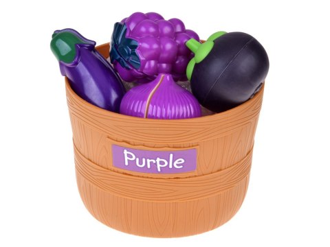 JOKOMISIADA Zestaw do krojenia warzyw i owoców na rzepy + nauka kolorów - 34 ele ZA5904