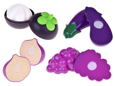 JOKOMISIADA Zestaw do krojenia warzyw i owoców na rzepy + nauka kolorów - 34 ele ZA5904