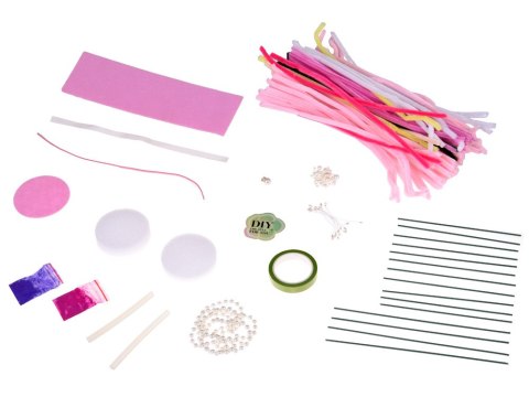 JOKOMISIADA Zestaw kreatywny DIY Stwórz materiałowe KWIATY w wazonie Flowerbox ZA5866