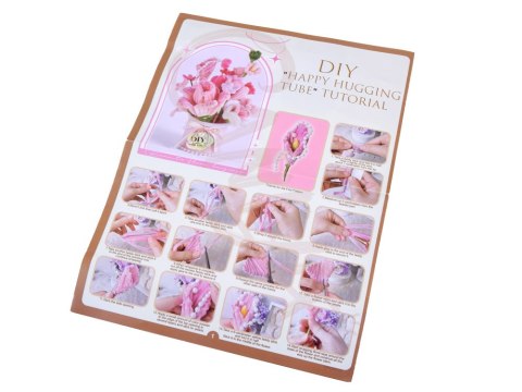 JOKOMISIADA Zestaw kreatywny DIY Stwórz materiałowe KWIATY w wazonie Flowerbox ZA5866