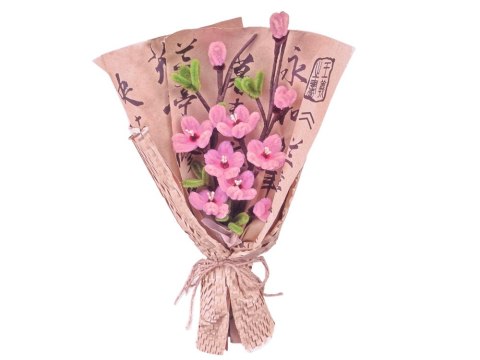 JOKOMISIADA Zestaw kreatywny DIY Zrób materiałowy bukiet kwiatów WIŚNIA JAPOŃSKA ZA5867