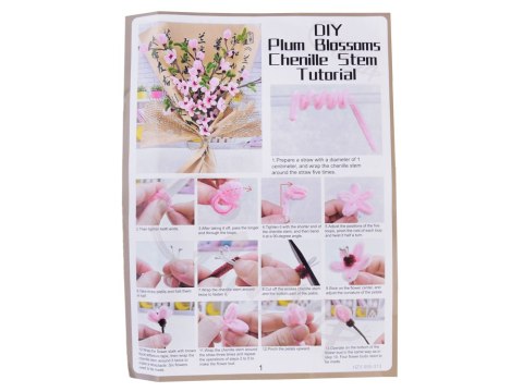 JOKOMISIADA Zestaw kreatywny DIY Zrób materiałowy bukiet kwiatów WIŚNIA JAPOŃSKA ZA5867