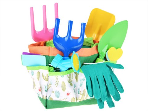 JOKOMISIADA Zestaw małego ogrodnika: narzędzia ogrodnicze + komplet w kaktusy ZA5920