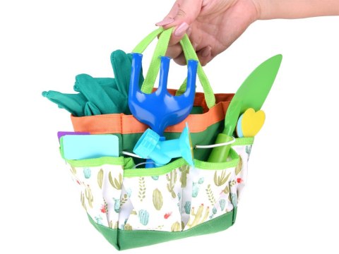 JOKOMISIADA Zestaw małego ogrodnika: narzędzia ogrodnicze + komplet w kaktusy ZA5920