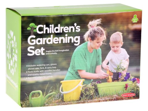 JOKOMISIADA Zestaw małego ogrodnika: narzędzia ogrodnicze + komplet w kaktusy ZA5920