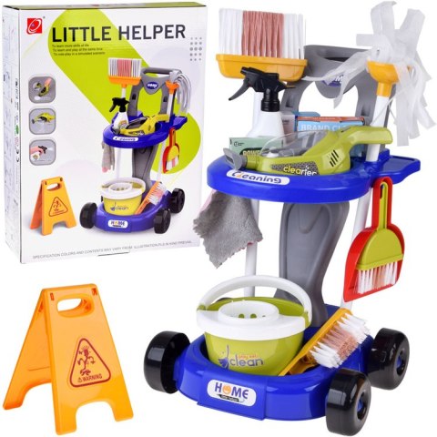 JOKOMISIADA Zestaw sprzątający dla dzieci - wózek z akcesoriami i odkurzacz ZA5873