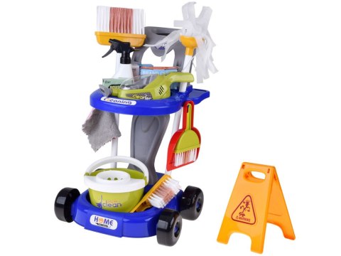 JOKOMISIADA Zestaw sprzątający dla dzieci - wózek z akcesoriami i odkurzacz ZA5873