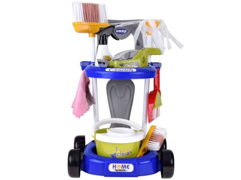 JOKOMISIADA Zestaw sprzątający dla dzieci - wózek z akcesoriami i odkurzacz ZA5873