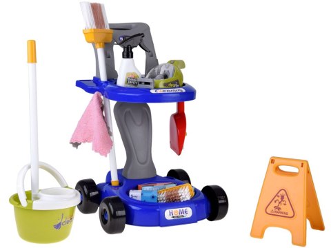 JOKOMISIADA Zestaw sprzątający dla dzieci - wózek z akcesoriami i odkurzacz ZA5873