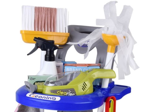 JOKOMISIADA Zestaw sprzątający dla dzieci - wózek z akcesoriami i odkurzacz ZA5873