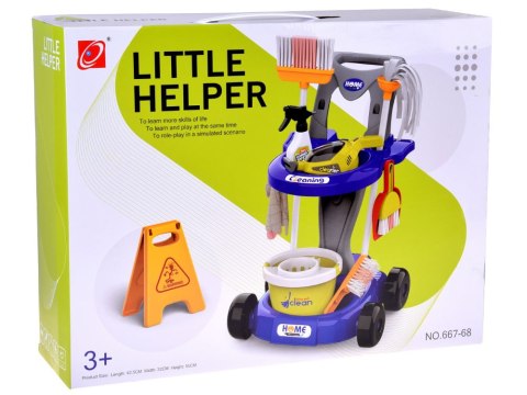 JOKOMISIADA Zestaw sprzątający dla dzieci - wózek z akcesoriami i odkurzacz ZA5873