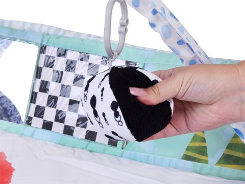 Producent niezdefiniowany Duża Mata edukacyjna dla dziecka + Karty kontrastowe gryzaki zabawki ZA5911