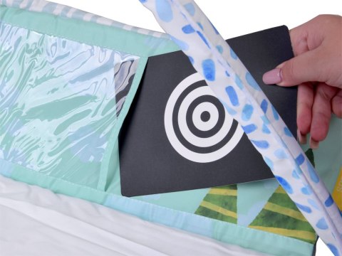 Producent niezdefiniowany Duża Mata edukacyjna dla dziecka + Karty kontrastowe gryzaki zabawki ZA5911