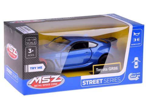 JOKOMISIADA Auto Metalowe Sportowa Toyota GR86 1:28 Efektami Dźwięk i Światło ZA5947