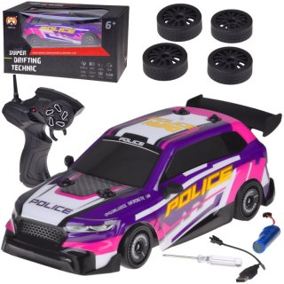 JOKOMISIADA Auto do driftu zdalnie sterowane PODŚWIETLENIE wymienne opony 4WD RC0744