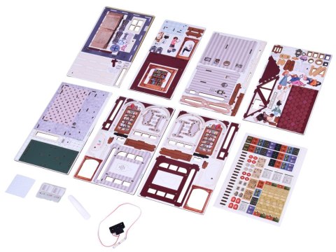 JOKOMISIADA Drewniane PUZZLE 3D Seria budynek Księgarnia 148 ele oświetlenie ZA6014