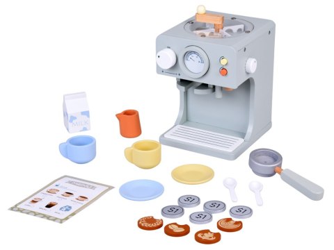 JOKOMISIADA Drewniany Ekspres do Kawy - idealny zestaw dla małego baristy 18ele ZA5935