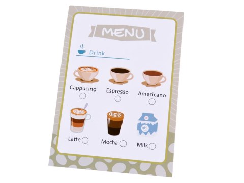 JOKOMISIADA Drewniany Ekspres do Kawy - idealny zestaw dla małego baristy 18ele ZA5935