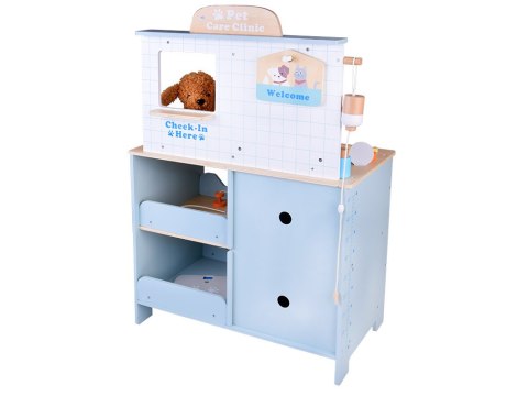 JOKOMISIADA Drewniany szpital dla zwierząt Weterynarz dla dzieci piesek pluszowy ZA5939