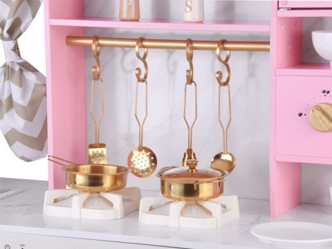 JOKOMISIADA Duża kuchnia drewniana interaktywna glamour złote dodatki ekspres ZA5933