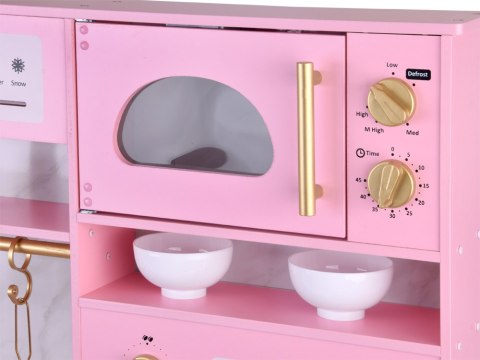 JOKOMISIADA Duża kuchnia drewniana interaktywna glamour złote dodatki ekspres ZA5933