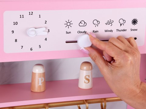 JOKOMISIADA Duża kuchnia drewniana interaktywna glamour złote dodatki ekspres ZA5933