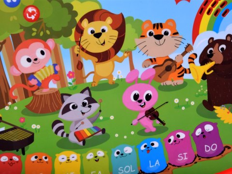 JOKOMISIADA Edukacyjne interaktywne organki ze zwierzątkami odgłosy melodie ZA5955