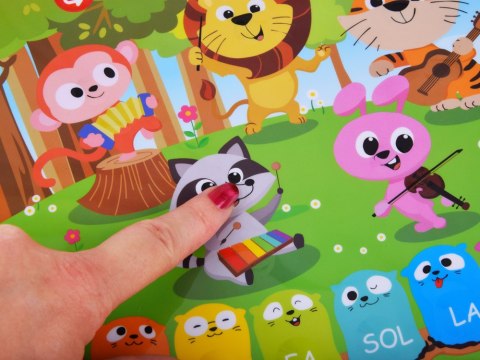 JOKOMISIADA Edukacyjne interaktywne organki ze zwierzątkami odgłosy melodie ZA5955