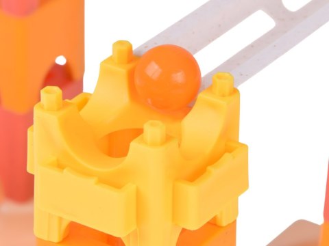 JOKOMISIADA Klocki 63ele tor kulkowy kulodrom zjeżdżalnia dla kulek ZA5980