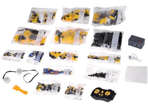 JOKOMISIADA Klocki Techniczne Robots Pro 5w1 Zestaw Pilot + światło LED 673ele RC0743