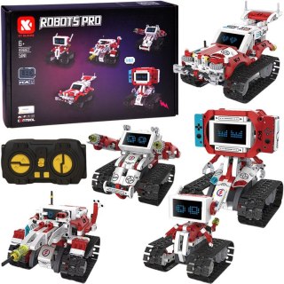 JOKOMISIADA Klocki Techniczne Robots Pro 5w1 Zestaw z Pilotem i Ekranem LED RC0741