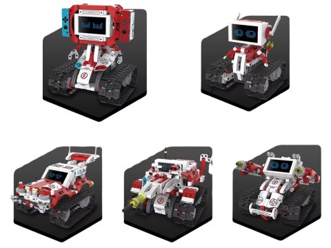 JOKOMISIADA Klocki Techniczne Robots Pro 5w1 Zestaw z Pilotem i Ekranem LED RC0741