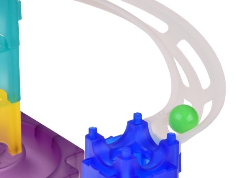 JOKOMISIADA Kolorowy Tor kulkowy Marble Run DIY z wyrzutnią 58-ele ZA5979