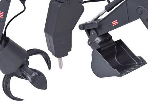 JOKOMISIADA Koparka 3w1 zdalnie sterowana Pojazd budowlany Wymienne końcówki RC0752