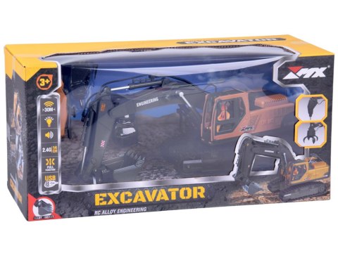 JOKOMISIADA Koparka 3w1 zdalnie sterowana Pojazd budowlany Wymienne końcówki RC0752