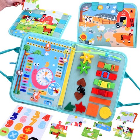 JOKOMISIADA Książka manipulacyjna Montessori - 28 sensorycznych aktywności ZA5943