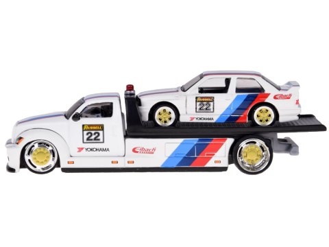 JOKOMISIADA Maisto Licencjonowane Auta Metalowe 1:64 Flatbed i BMW M3 1988 ZA5958